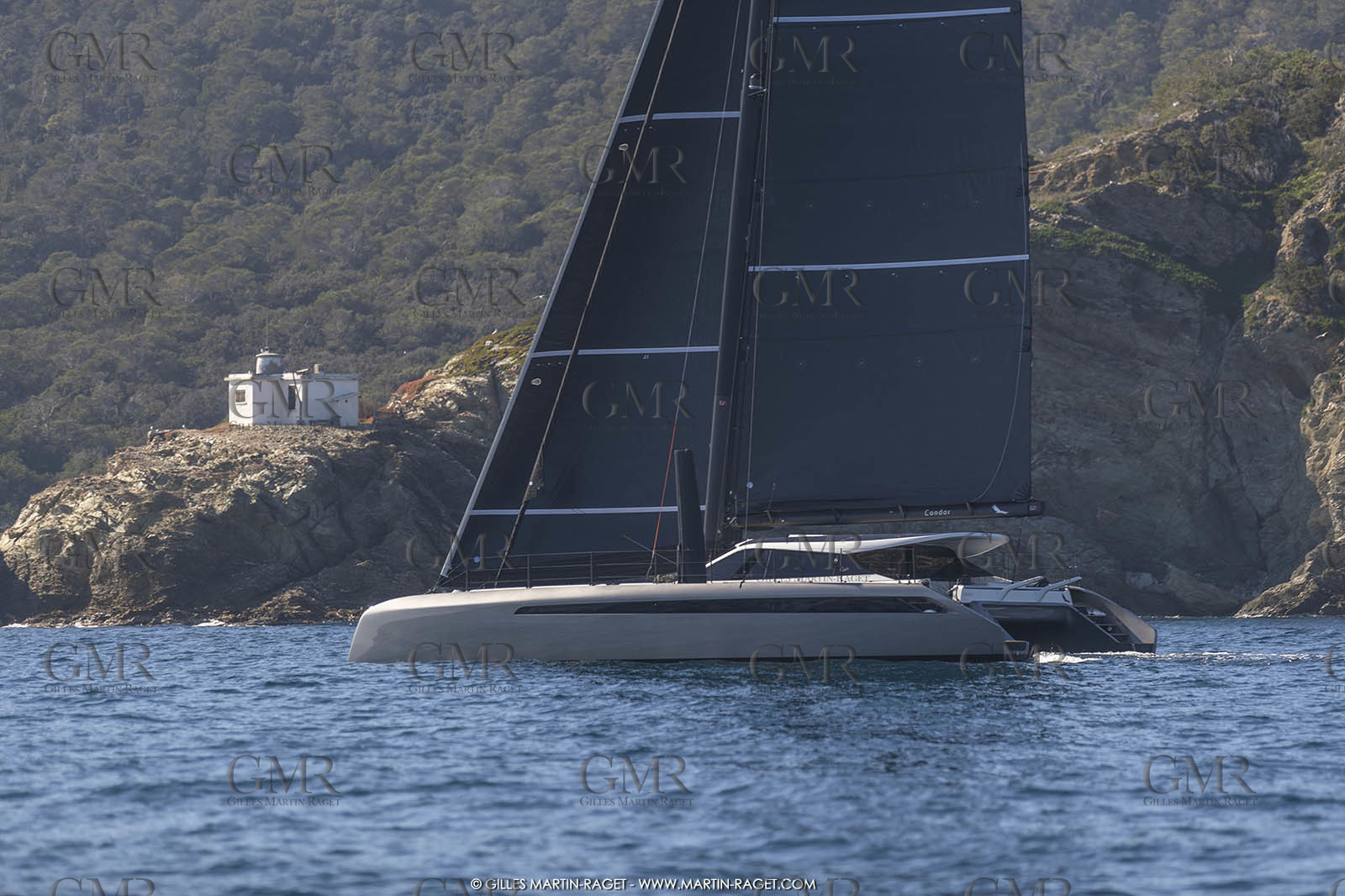 16 02 2019, Porquerolles (FRA,83), Gunboat 68 sail testing  3