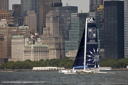 03 07 2012 - New York (USA, NY) -Krys Ocean Race prologuie - arrivée à New York