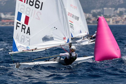 09 07 2023, Marseille (FRA), Paris 2024 Sailing Test Event, Race Day 1,  ILCA 7