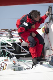 13 03 2010 - La Grande Motte   Port Camargue (FRA) - Groupe Bel - Entraînement Kito de Pavant   Sébastien Audigane en vue de la Transat AG2R 2010