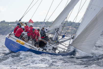 25 09 2022, Saint-Tropez (FRA, 83), Les Voiles de Saint-Tropez 2022, Arrivée des bateaux et de la Coupe d'Automne du Yacht Club de France, 12 m France