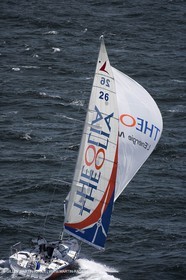 06-26-2007 - FIGARO II - THEOLIA - Skipper : Robert Nagy - Training off Marseille (south France) with strong wind conditions