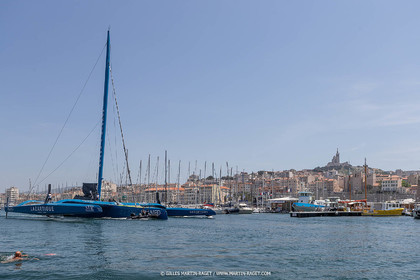 18 05 2022, Marseille (FRA), APremière navigation du trimaran Ultim SVR LAZARTIGUE à Marseille