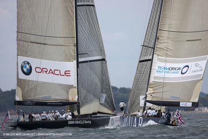02 08 2010 - Cowes (UK, IOW) - The 1851 Cup -  BMW ORACLE Racing - Training Day.