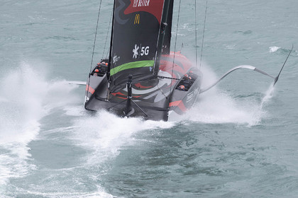 10 12 2020 - Auckland (NZL) - 36th America's Cup - Practice Sessions - Day 2 - Emirates Team New Zealand