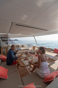 30 08 2018, Porto Vecchio (FRA, South Corsica) Chantier Fountaine-Pajot, Alegria 67