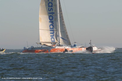 Kingfisher II - départ Trophée Jules Verne 2002 - Brest