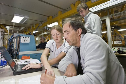 08 07 2008 - Valencia (ESP) - 33rd America's Cup - BMW ORACLE Racing - Tank testing at El Pardo tanktesting facility
