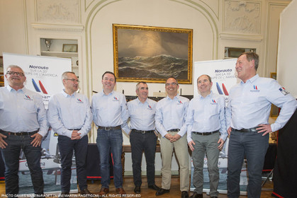22 02 2016, Paris (FRA), 35th America's Cup, Groupama Team France announces Norauto as official partner at Yacht Club de France, Norauto Staff
