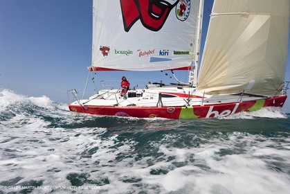 13 03 2010 -  La Grande Motte   Port Camargue (FRA) - Groupe Bel - Kito de Pavant   Sebastien Audigane training for Transat AG2R