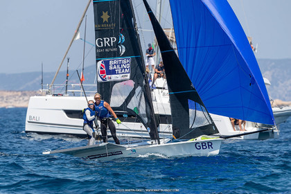 16 07 2023, Marseille, (FRA), Paris 2024 Olympic Games 2024 Sailing Test Event, Day 8, Medal race 49er FX