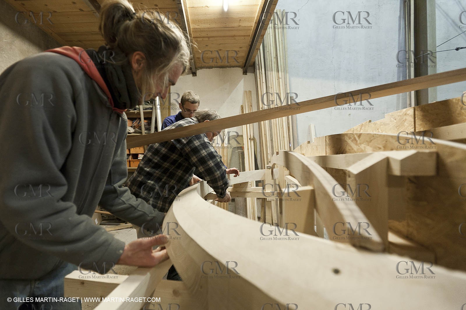 18 01 2012 - Marseille (FRA,13) - Alcyon construction at Carènes boat yard