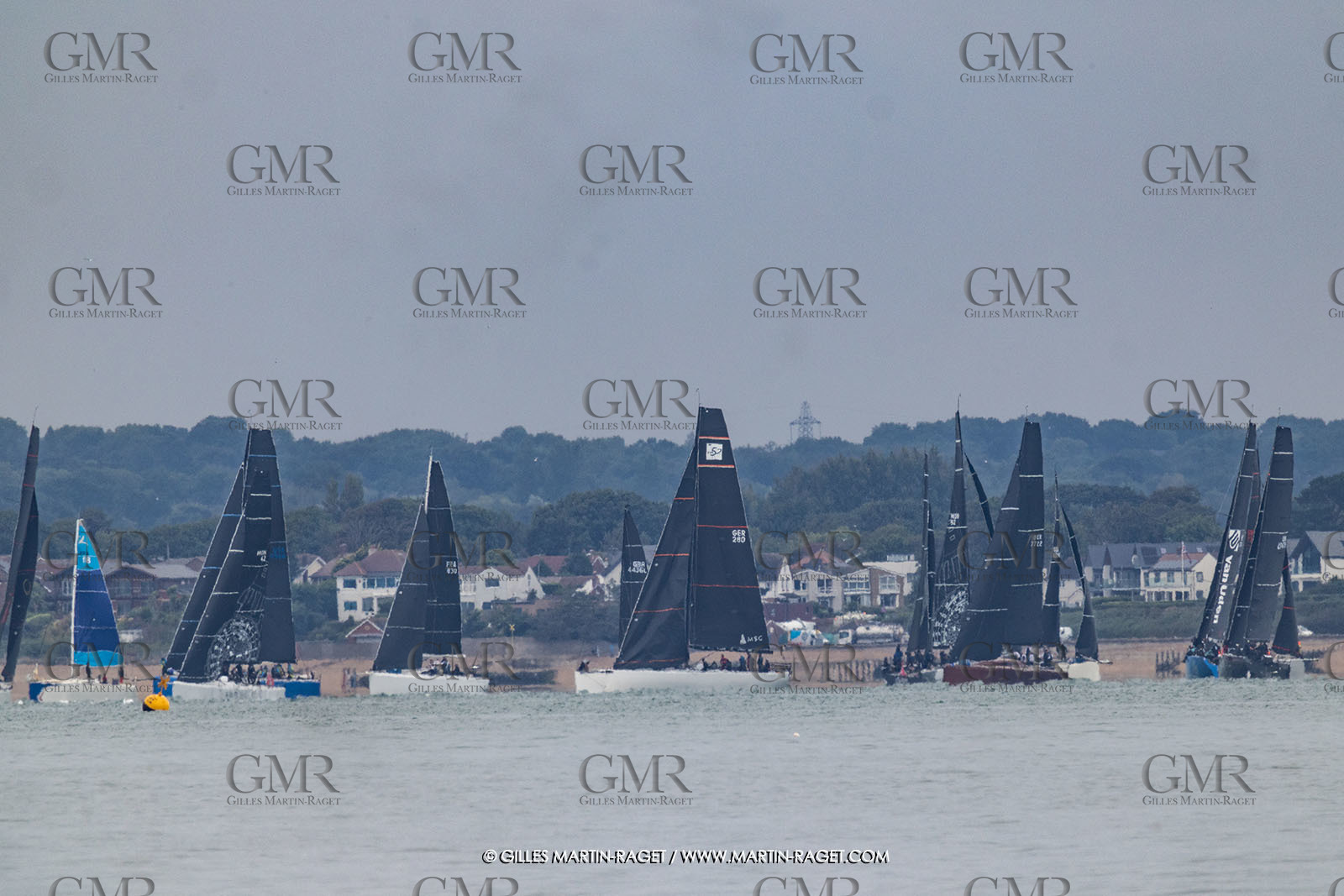 19 07 2025, Cowes (UK, IOW), Admiral's Cup 2025, Channel Race Start