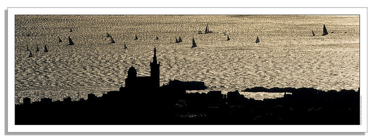 Marseilles - South bayProduct: in house made quality print on 8 ultrachome colors Epson ink Jet printer.Available sizes: . 20x 60 cm. 33 x 95 cm. 52 x 150 cmAvailable papers:  . Standard 250 gr glossy paper print, black streak, white margin, no signature . Top quality glossy 290 gr. paper, black streak, white margin, checked and signed by the author . Fine Art print (signed, numbered, stamped, registered) on demand . Other supports (Canvas, Acrylic, Metal) on demandPackaging: cylindric reinforced tubeShipping options: regular mail or Shipping companyClick on the basket icon to select your options and start the online ordering process