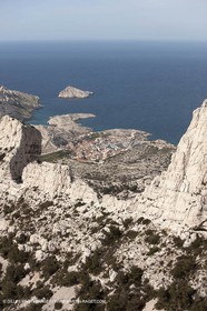10 03 2009 - Marseille (FRA, 13) - Les Calanques - Les Lames de St Michel - village des Goudes
