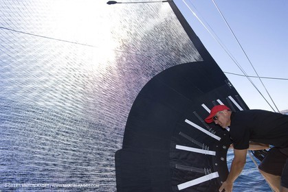 03 09 06 - Porto Cervo (Sardinia) - Maxi World Cup 2006 - A bord Wally 90 Tango