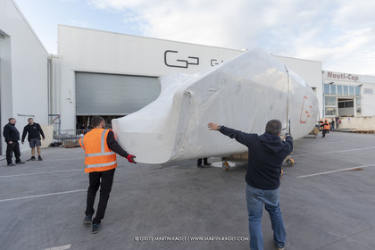 15 02 2022, La Grande Motte (FRA), Gunboat 80  1 hulls delivery