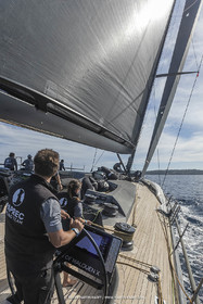 03 10 2022, Saint-Tropez (FRA,83), Voiles de Saint-Tropez 2022,  entraînement des maxis, A bord de Sipirit of Malouen X
