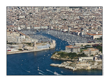 Marseille - Vieux Port - Aerial view