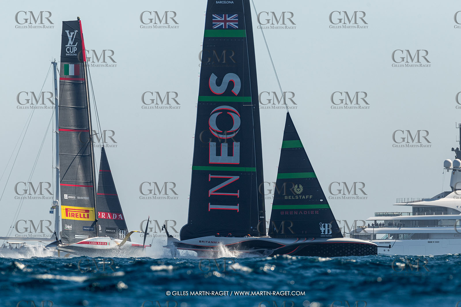 26 09 2024, Barcelona (ESP), 37th America's Cup, Louis Vuitton Cup Final, Race Day 1