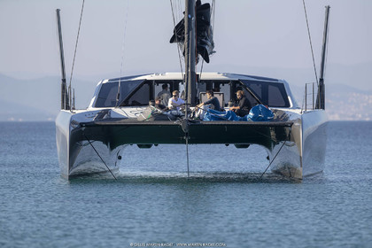 16 02 2019, Porquerolles (FRA,83), Gunboat 68 sail testing  3