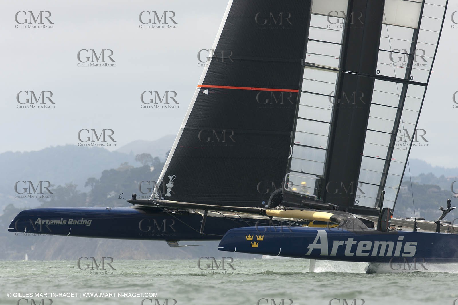 07 08 2013 - San Francisco (USA,CA) - 34th America's Cup - Louis Vuitton Cup - Semi-finals - Luna Rossa vs Artemis Racing - Race 2