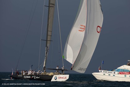 26 11 2010 - Dubai (UAE) - Dubai Louis Vuitton Trophy -1 2 final - BMW ORACLE Racing Vs All4One