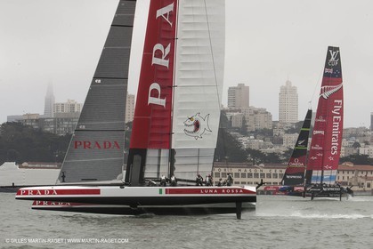 21 07 2013 - San Francisco (USA,CA) - 34th America's Cup - Louis Vuitton Cup - Round Robin - Luna Rossa vs Emirates Team New Zealand