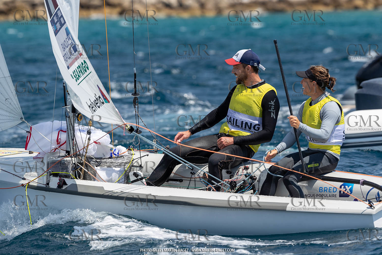 15 07 2023, Marseille (FRA), Paris 2024 Olympic Games Sailing Test Event, Day 6, 470 Medal Race