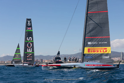 26 09 2024, Barcelona (ESP), 37th America's Cup, Louis Vuitton Cup Final, Race Day 1