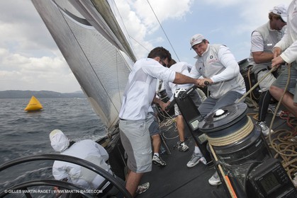 19 05 2010 - La Maddalena (ITA, Sardinia) Louis Vuitton Trophy - BMW ORACLE Racing - Training