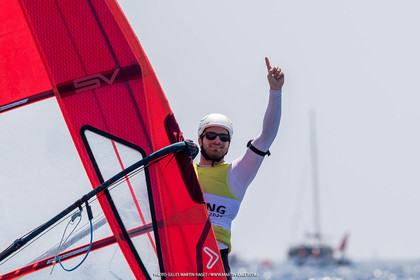 16 07 2023, Marseille, (FRA), Paris 2024 Olympic Games 2024 Sailing Test Event, Day 8, Medal race IQ Foil Men, Thomas Goyard (FRA)