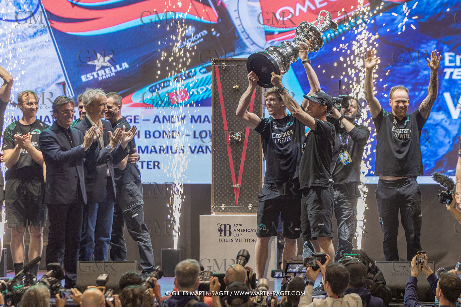 19 10 2024, Barcelona (ESP), Louis Vuitton 37th America's Cup, Final Match, Race Day 6 , Prizegiving