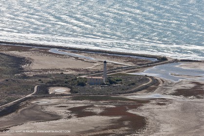 25 09 2010 - Aerial Camargphotos of the coastline from Marseille to La Grande Motte via the Camargue - Phare de Beauduc