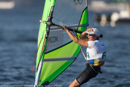 14 08 2016, Rio de Janeiro (BRA), 2016 Olympic Games, Sailing, RSX Women medal race, Charline Picon (FRA), gold medalist