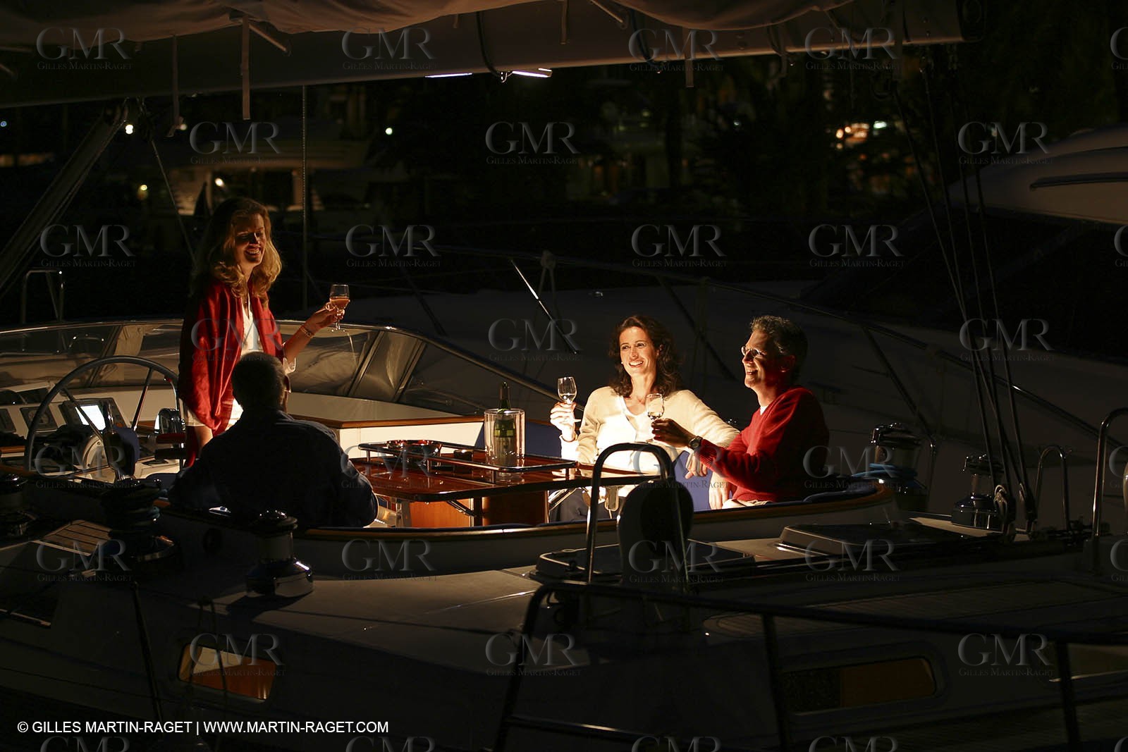 Sail - Cruising - People - At night