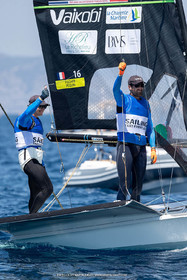 16 07 2023, Marseille, (FRA), Paris 2024 Olympic Games 2024 Sailing Test Event, Day 8, Medal race 49er Men