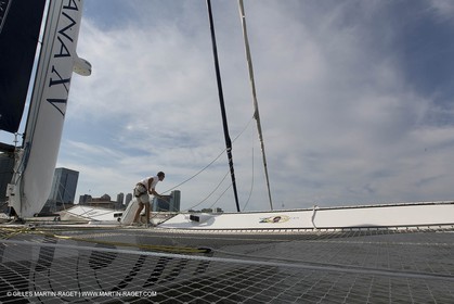 05 07 2012 - New York (USA) - Ocean Krys Race - Speed runs in fornt of NY city