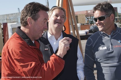 06 02 2010 - Valencia (ESP) - 33rd America's Cup - BMW ORACLE Racing - Last preparation day - MArtin Tasker - Mike Drumond - Sir Russell Coutts - Sir Mikael Fay - Peter Lester