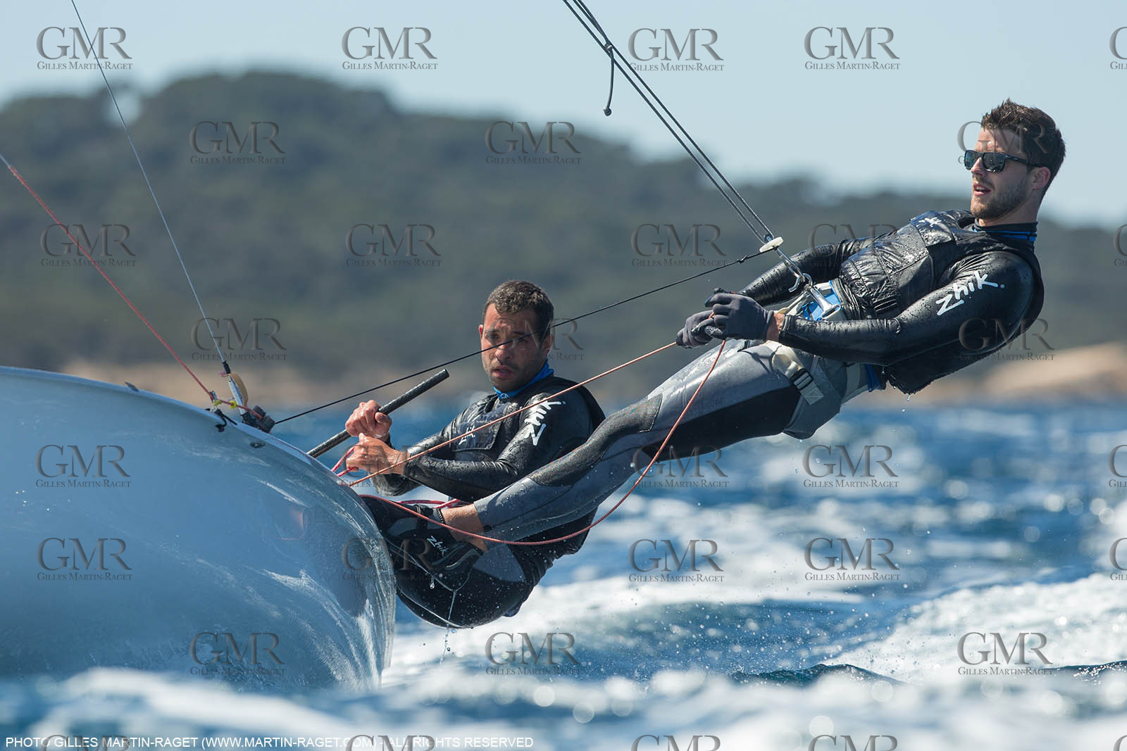 25 04 2016, Hyères (FRA,83), Jeux Olympiques Rio 2016, voile, 470, Sofian Bouvet   Jeremie Mion, SFS Voile