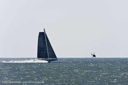 18 06 2008 - Port Saint Louis du Rhône (FRA,13) - Campagne d'essais de l'Hydroptère en vue de la tentative de record à plus de 50 nds
