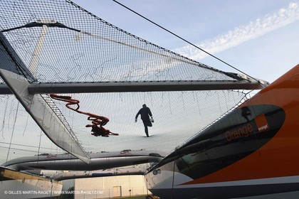Vannes - Chantier Multiplast - sortie de chantier Orange II