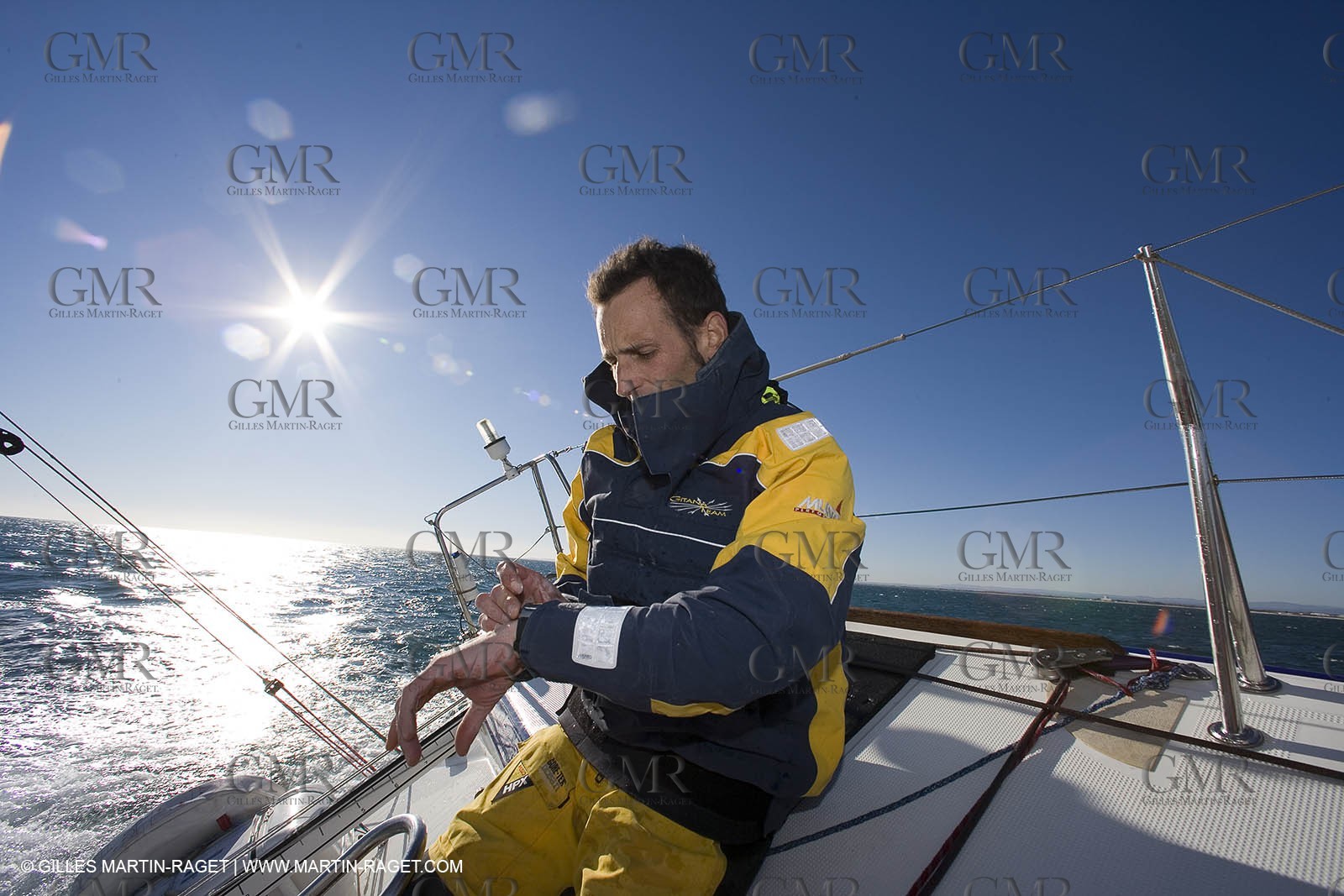 15 02 2007 - La Grande Motte (FRA) - Onedesign Figaro II - Thierry Duprey du Vorsent (Domaine de Monts d'Arbois)