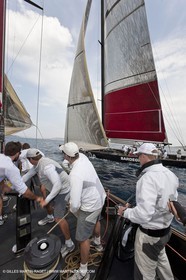 19 05 2010 - La Maddalena (ITA, Sardinia) Louis Vuitton Trophy - BMW ORACLE Racing - Training