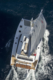 Saona 47 - Fountaine Pajot - shooting helico - 7 6 2017 - Photo Guilain Grenier