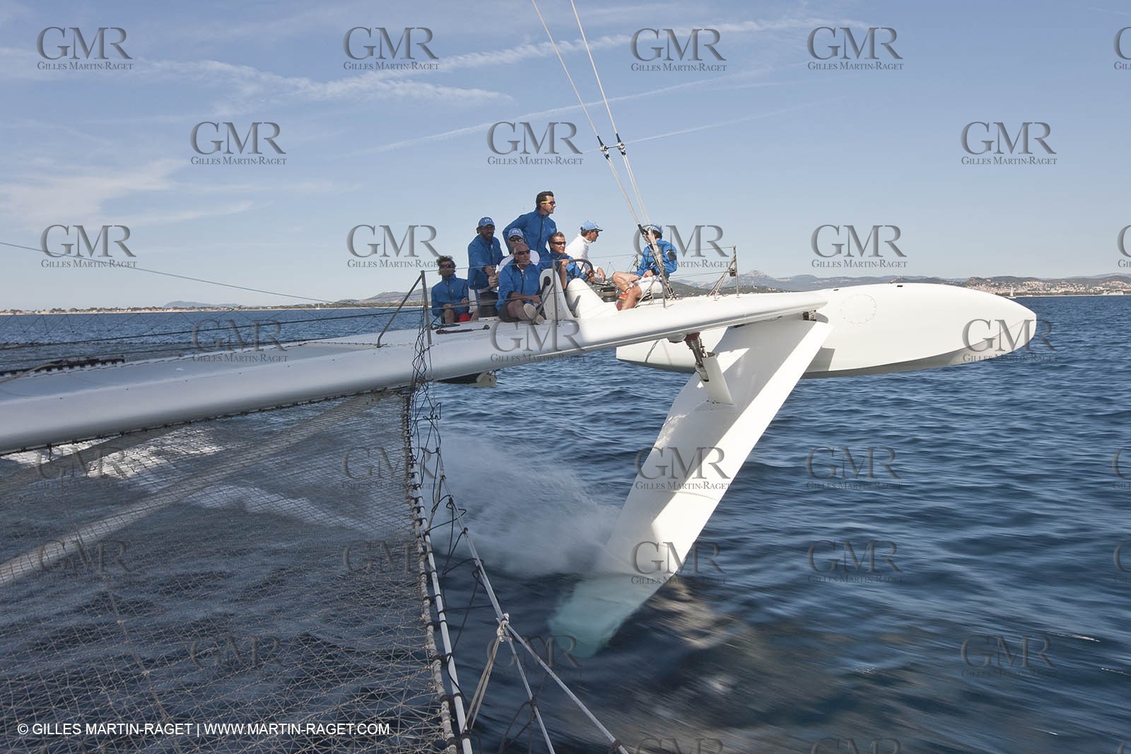 05 09 2009 - Hyères (FRA, 83) Hydroptère beat the overal sailing speed record with a run at 51,36 knts ( subjet to ratification by WSSRC)