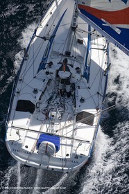 06-26-2007 - FIGARO II - THEOLIA - Skipper : Robert Nagy - Training off Marseille (south France) with strong wind conditions