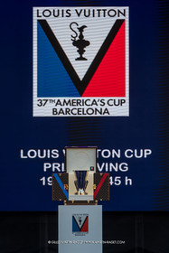 04 10 2024, Barcelona (ESP), 37th America's Cup, Louis Vuitton Cup Final, Race Day 7 , Prizegiving