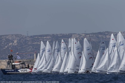 10 04 2015, Marseille (FRA), Yachting Club de la Pointe Rouge - Coupe Internationale de Printemps des 470, Day 3