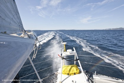 05 09 2009 - Hyères (FRA, 83) Hydroptère beat the overal sailing speed record with a run at 51,36 knts ( subjet to ratification by WSSRC)